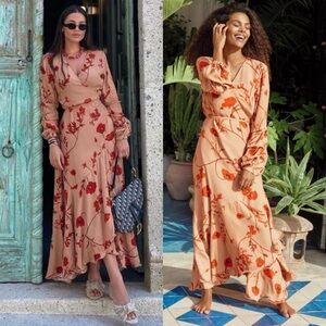 Johanna Ortiz x H&M Floral Tied Wrap Maxi Dress
